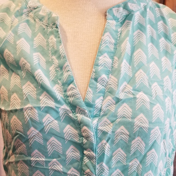 Boho Arrow Print Tunic Top M - Picture 2 of 3